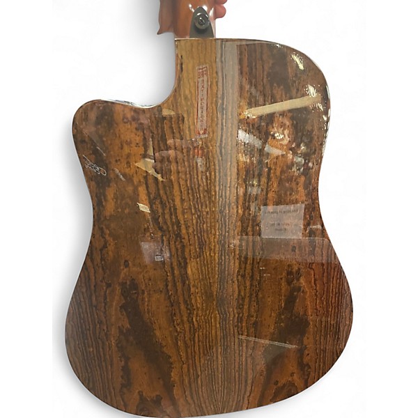Used Lag Guitars Tramontane Hyvibe thv30dc Natural Acoustic Electric Guitar