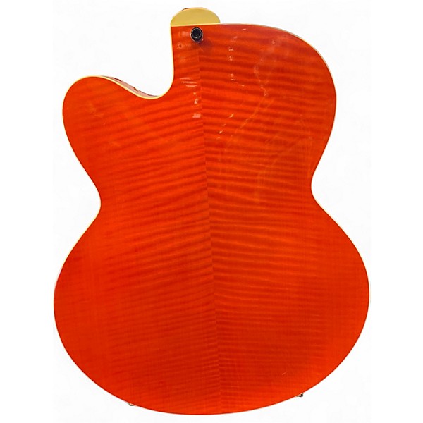 Used Yamaha aes1500b Orange Hollow Body Electric Guitar