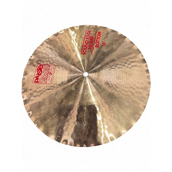 Used Paiste 13in 2002 Sound Edge Hi Hat Cymbal