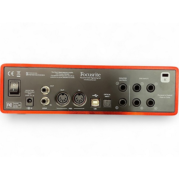 Used Focusrite Scarlett 18i8 Audio Interface