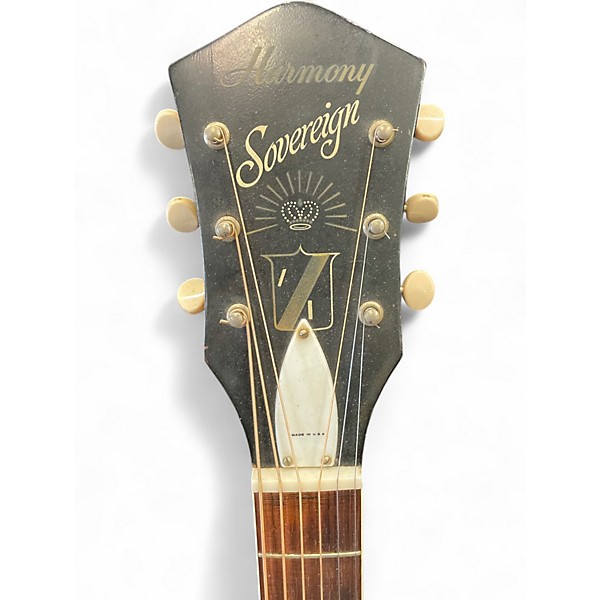 Vintage 1960s Harmony SOVEREIGN Natural Acoustic Guitar