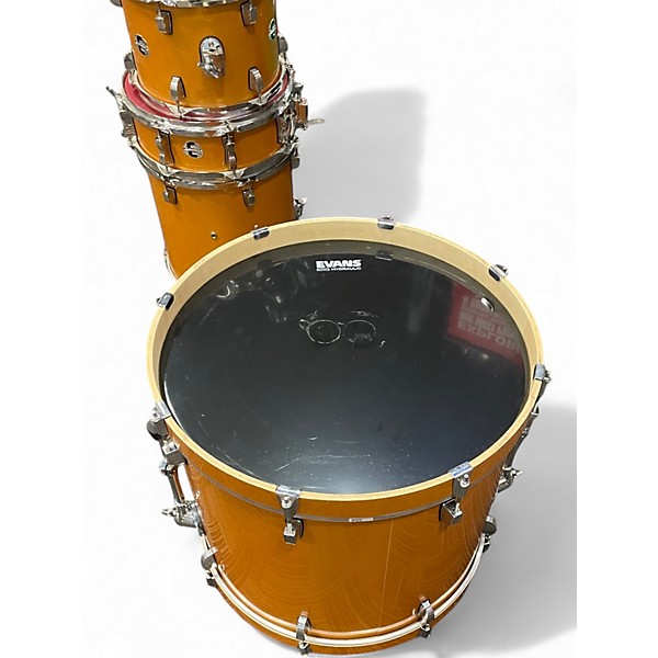 Used Ludwig 6 Piece Element Evolution Orange Drum Kit