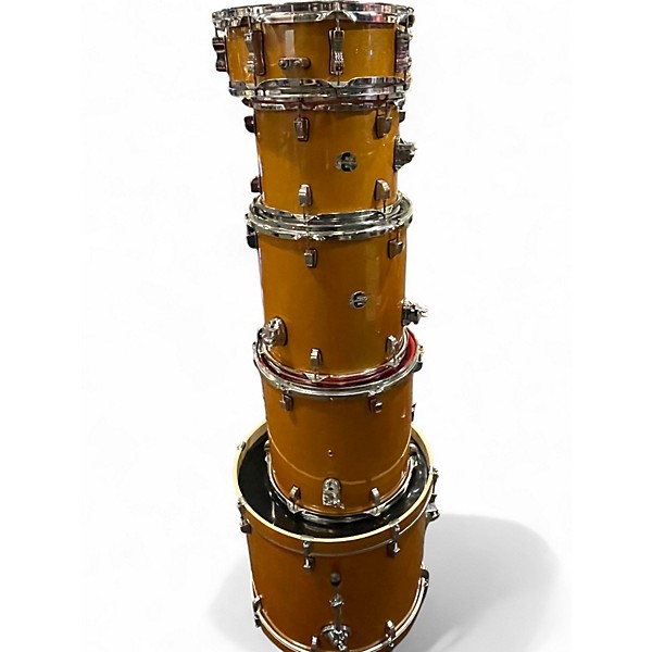 Used Ludwig 6 Piece Element Evolution Orange Drum Kit