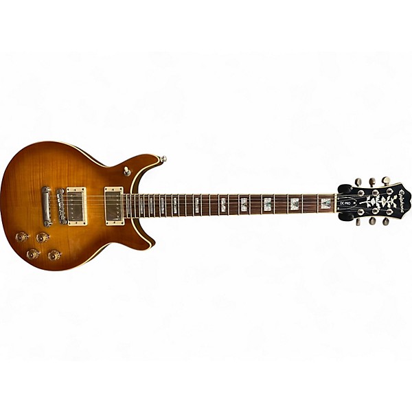 Used Epiphone DC Pro Honey Burst Solid Body Electric Guitar