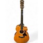 Used Taylor 214E Natural Acoustic Electric Guitar thumbnail