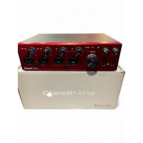 Used Focusite CLARETT+ 4 PRE Audio Interface