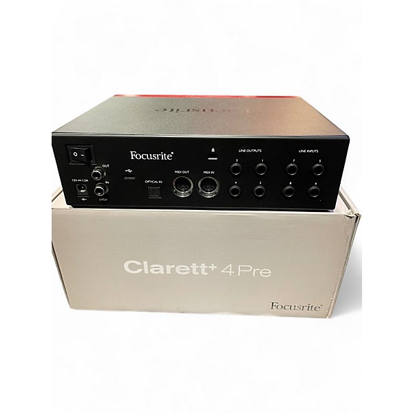 Used Focusite CLARETT+ 4 PRE Audio Interface