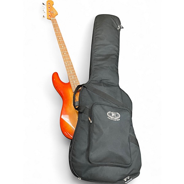 Used 2001 Fender DELUXE ZONE Sienna Sunburst Electric Bass Guitar