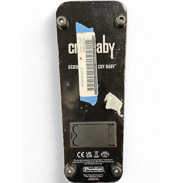 Used Dunlop GCB95W Original Crybaby Wah Effect Pedal
