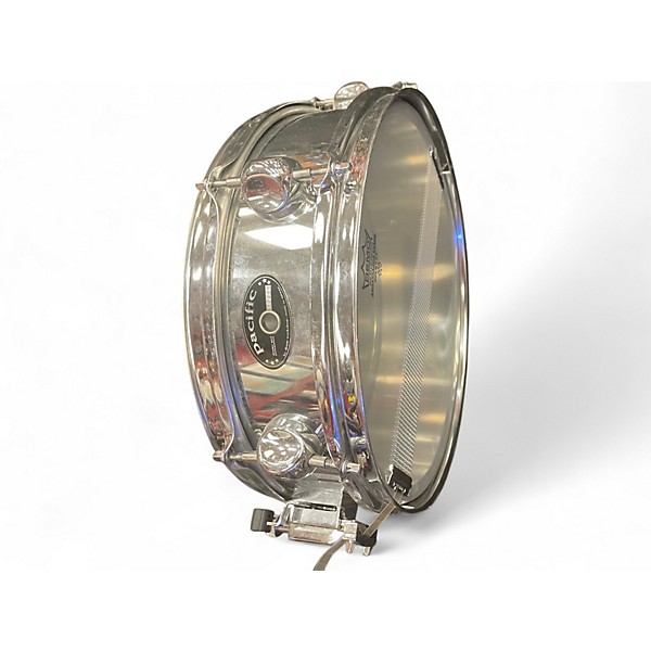Used Pacific  13in steel snare silver Drum