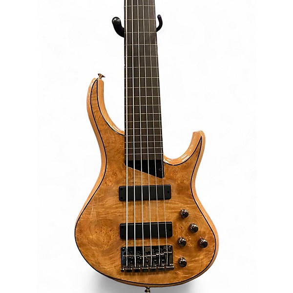 Used MTD Kingston KZ 6 String Fretless Natural Electric Bass Guitar