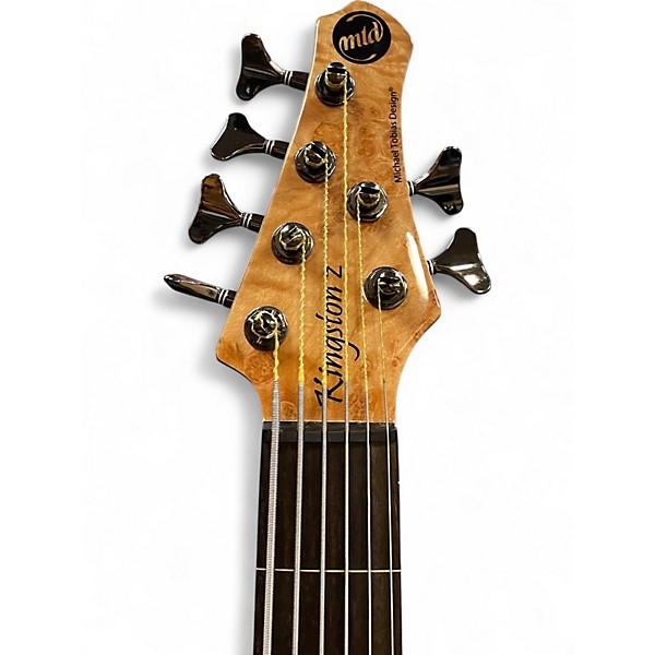 Used MTD Kingston KZ 6 String Fretless Natural Electric Bass Guitar