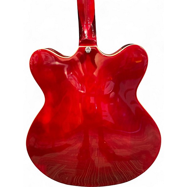 Used Eastwood Classic Tenor 60's Reissue Crimson Red Burst Hollow Body Electric Guitar