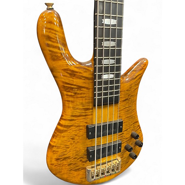 Used Spector Euro 5LT Tiger Eye Electric Bass Guitar