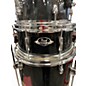 Used Pearl 5 Piece Export WITH HARDWARE Black Drum Kit