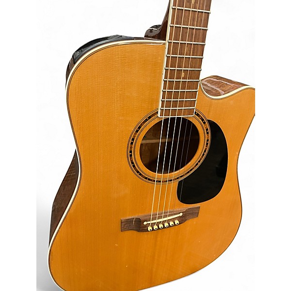 Used Takamine Fd360sc Natural Acoustic Electric Guitar