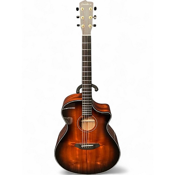 Used Breedlove Oregon Concerto CE Bourbon Acoustic Electric Guitar