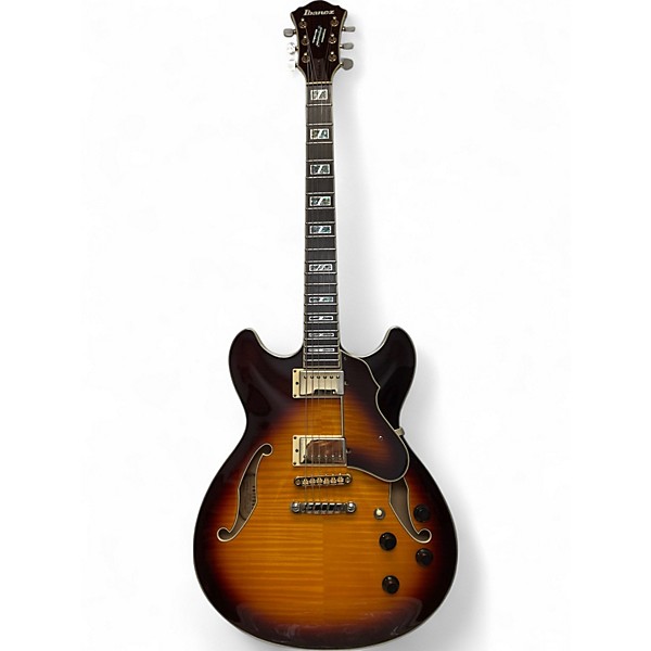Used 2012 Ibanez AS103 sunburst Hollow Body Electric Guitar,Specials : American Fashion Style Bags On Sale