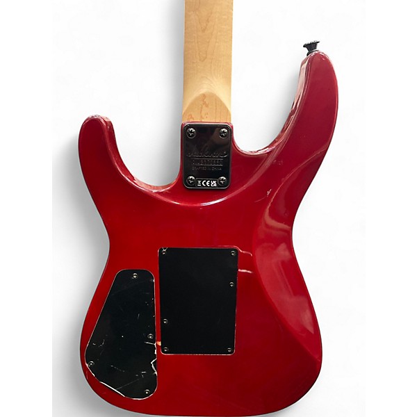 Used Jackson JS34Q Dinky Trans Red Solid Body Electric Guitar