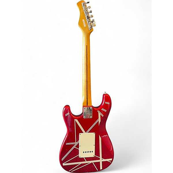 Used Hondo Deluxe Series EVH Red Solid Body Electric Guitar