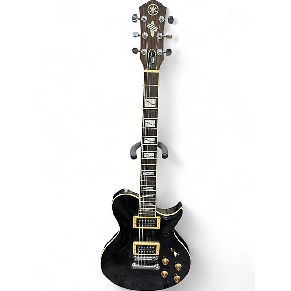 Used Yamaha Weddington Classic Black Sparkle Solid Body Electric Guitar
