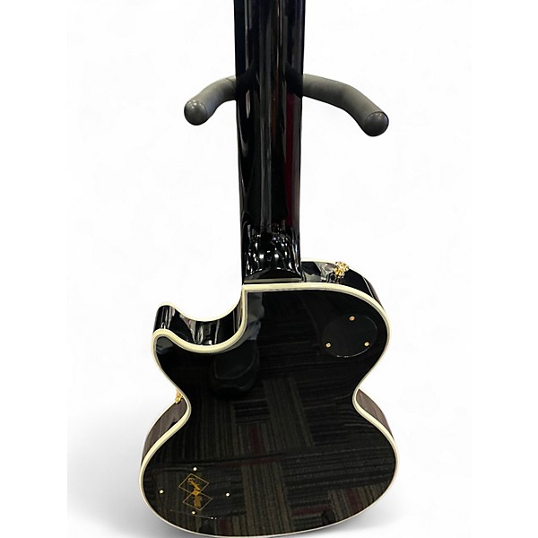 Used Epiphone Epiphone Les Paul Custom Electric Guitar - Ebony Black Solid Body Electric Guitar