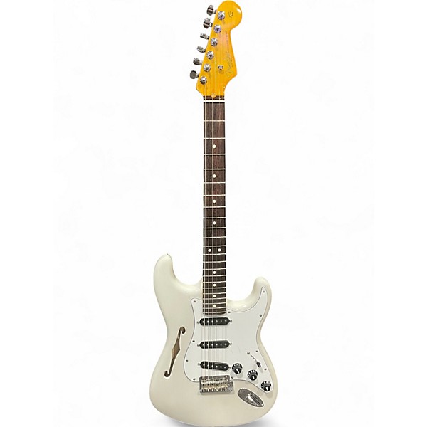 Used Fender American Professional II Stratocaster Thinline Vintage White Hollow Body Electric Guitar