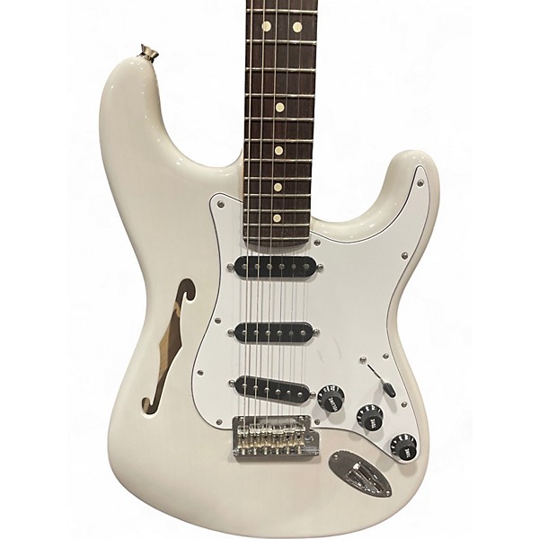 Used Fender American Professional II Stratocaster Thinline Vintage White Hollow Body Electric Guitar