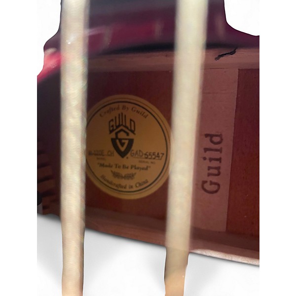 Used Guild M-120E Black Cherry Acoustic Electric Guitar