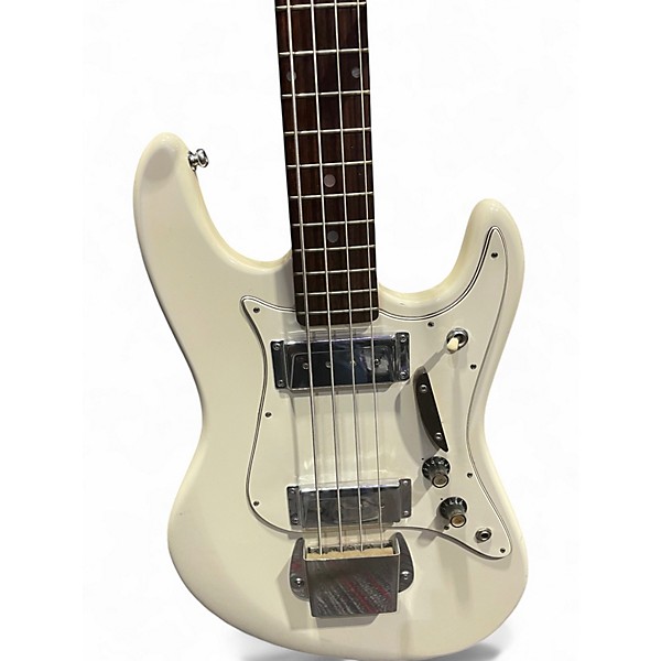 Used Lyle 4 string bass Olympic White Electric Bass Guitar