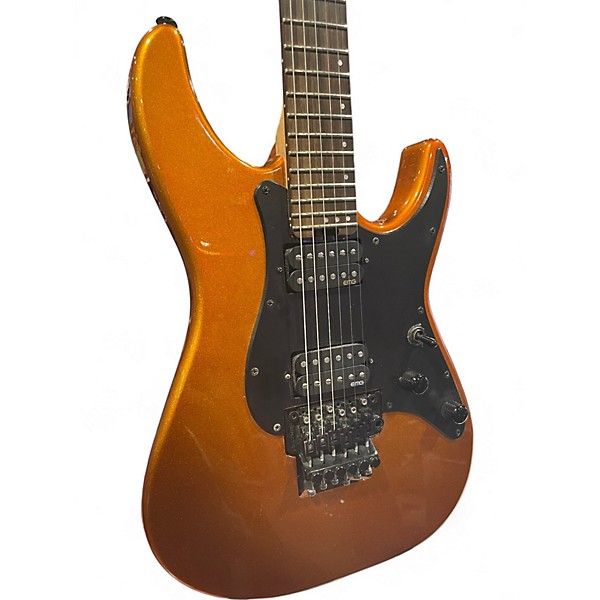 Used Schecter Guitar Research Sun Valley Super Shredder Gold Sparkle Solid Body Electric Guitar