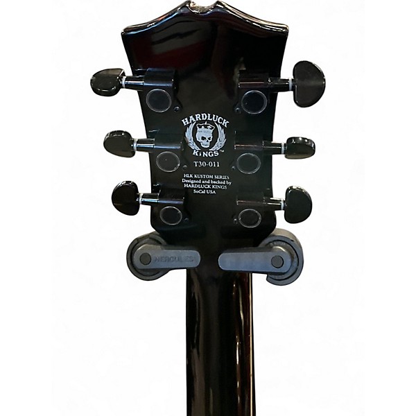 Used HardLuck Kings Bossman Black Solid Body Electric Guitar