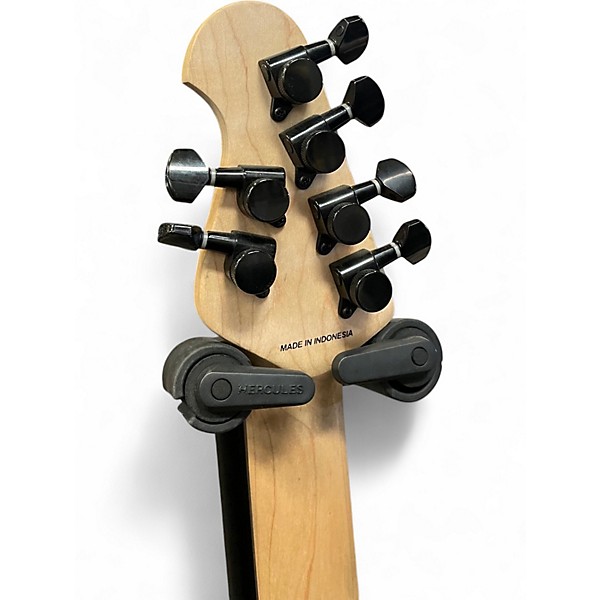 Used Sterling by Music Man JP60 John Petrucci Stealth Black Solid Body Electric Guitar