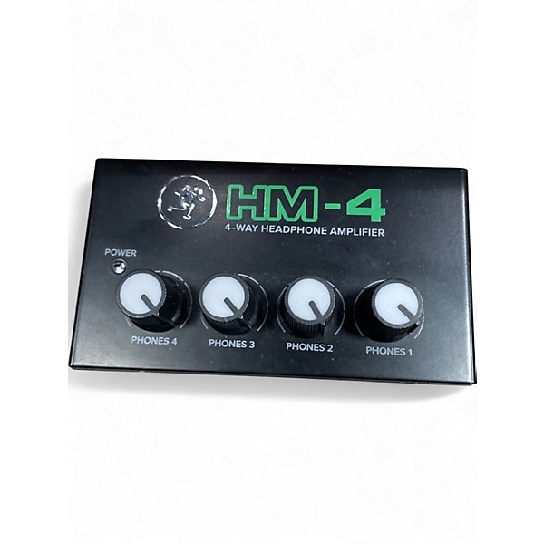 Used Mackie HM-4 Headphone Amp Battery Powered Amp
