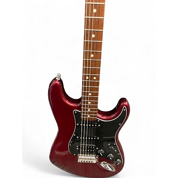 Used 1998 Fender Standard Stratocaster Wine Red Solid Body Electric Guitar