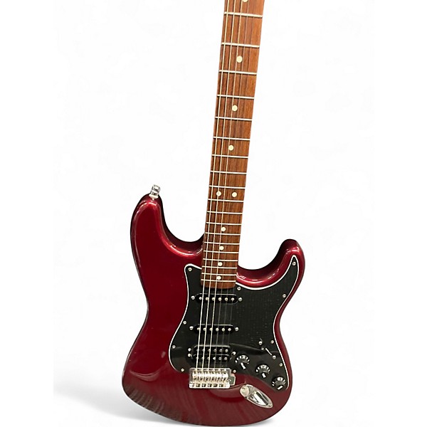 Used 1998 Fender Standard Stratocaster Wine Red Solid Body Electric Guitar
