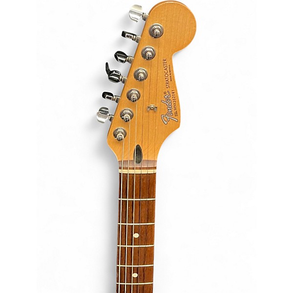 Used 1998 Fender Standard Stratocaster Wine Red Solid Body Electric Guitar