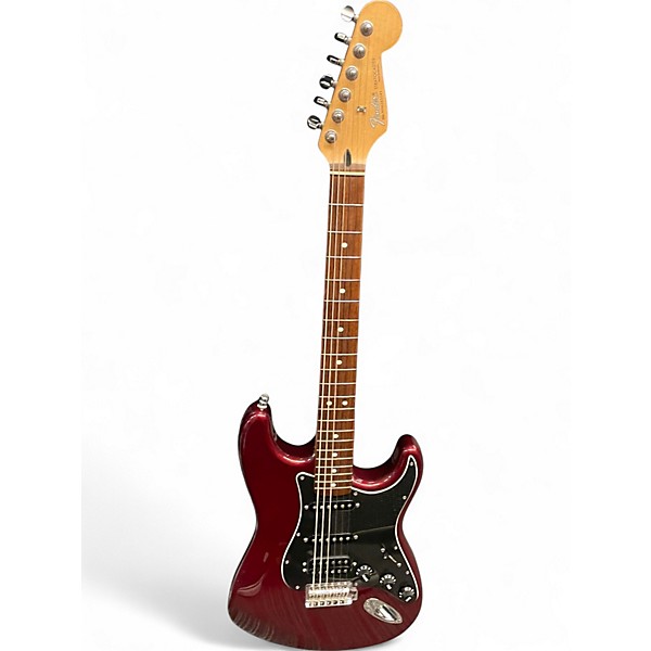 Used 1998 Fender Standard Stratocaster Wine Red Solid Body Electric Guitar