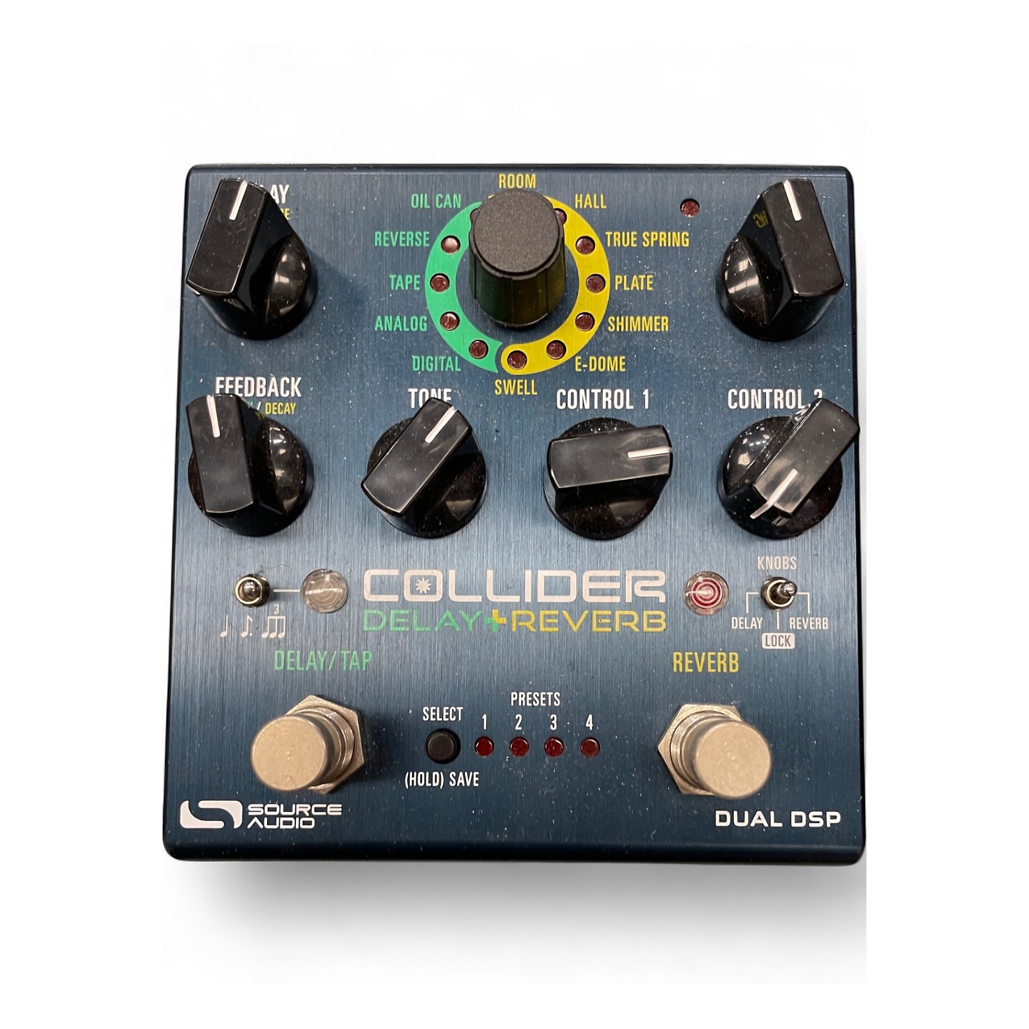 ギター SOURECEAUDIO SA263 COLLIDER Delay+Reverb Source Audio Sa263 Collider Stereo Delay Reverb Effects