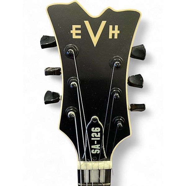 Used EVH SA-126 Stealth Black Hollow Body Electric Guitar
