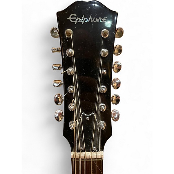 Used Epiphone FT-160 2 Color Sunburst 12 String Acoustic Guitar