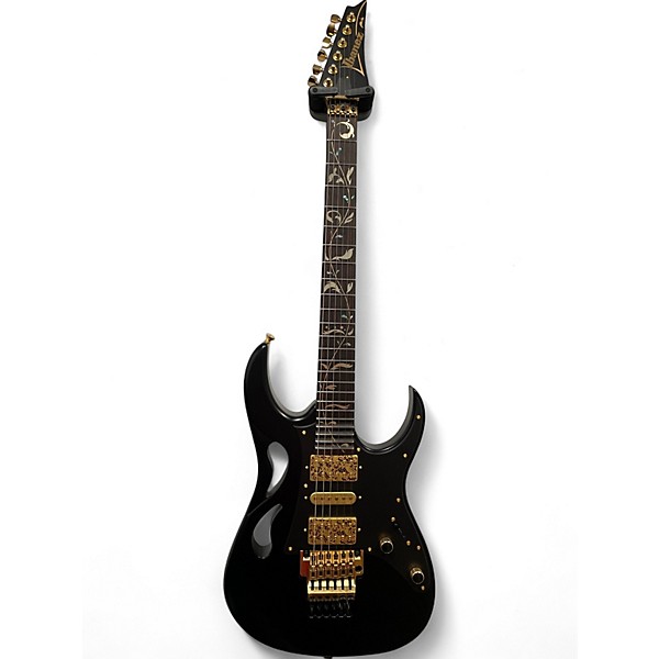 Used Ibanez PIA3761 Steve Vai Signature Electric Guitar Black Onyx Solid Body Electric Guitar