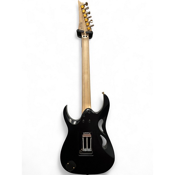 Used Ibanez PIA3761 Steve Vai Signature Electric Guitar Black Onyx Solid Body Electric Guitar