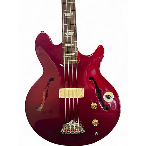 Used Epiphone Jack Casady Signature Wine Red Electric Bass Guitar