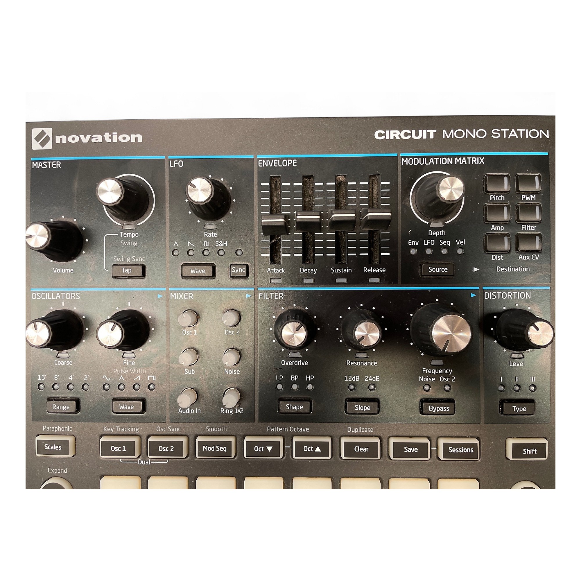 Used Novation CIRCUIT MONO STATION Production Controller