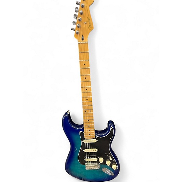 Used 2019 Fender Player Stratocaster HSS Plus Top Blue Burst Solid Body Electric Guitar