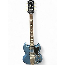 Used 2024 Gibson CUSTOM 1964  STANDARD REIS ULTRA LIGHT AGING MURPHY LAB SG Pelham Blue Solid Body Electric Guitar