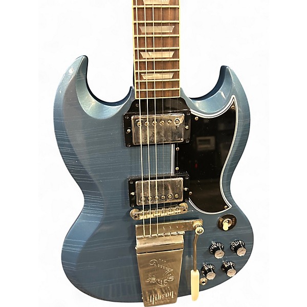 Used 2024 Gibson CUSTOM 1964  STANDARD REIS ULTRA LIGHT AGING MURPHY LAB SG Pelham Blue Solid Body Electric Guitar