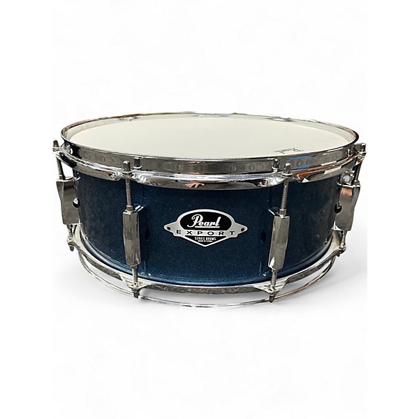 Used Pearl 14in export snare blue sparkle Drum