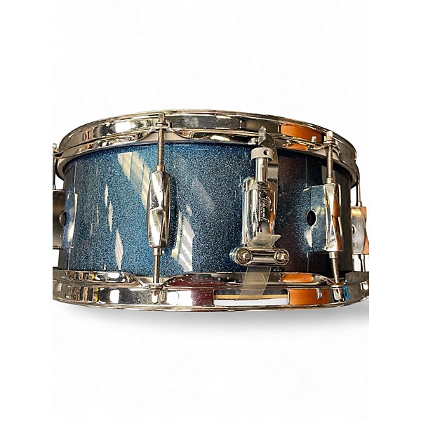 Used Pearl 14in export snare blue sparkle Drum